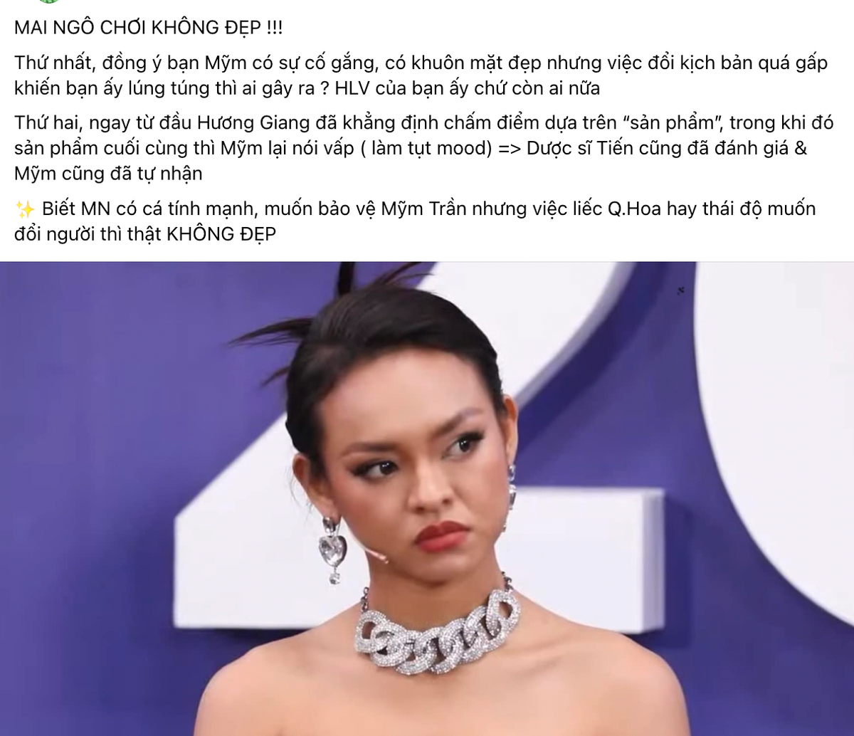 Mai Ngô nhận chỉ trích vì thái độ 'hằn học' tại Hoa hậu Chuyển giới Việt Nam 2023 Ảnh 2