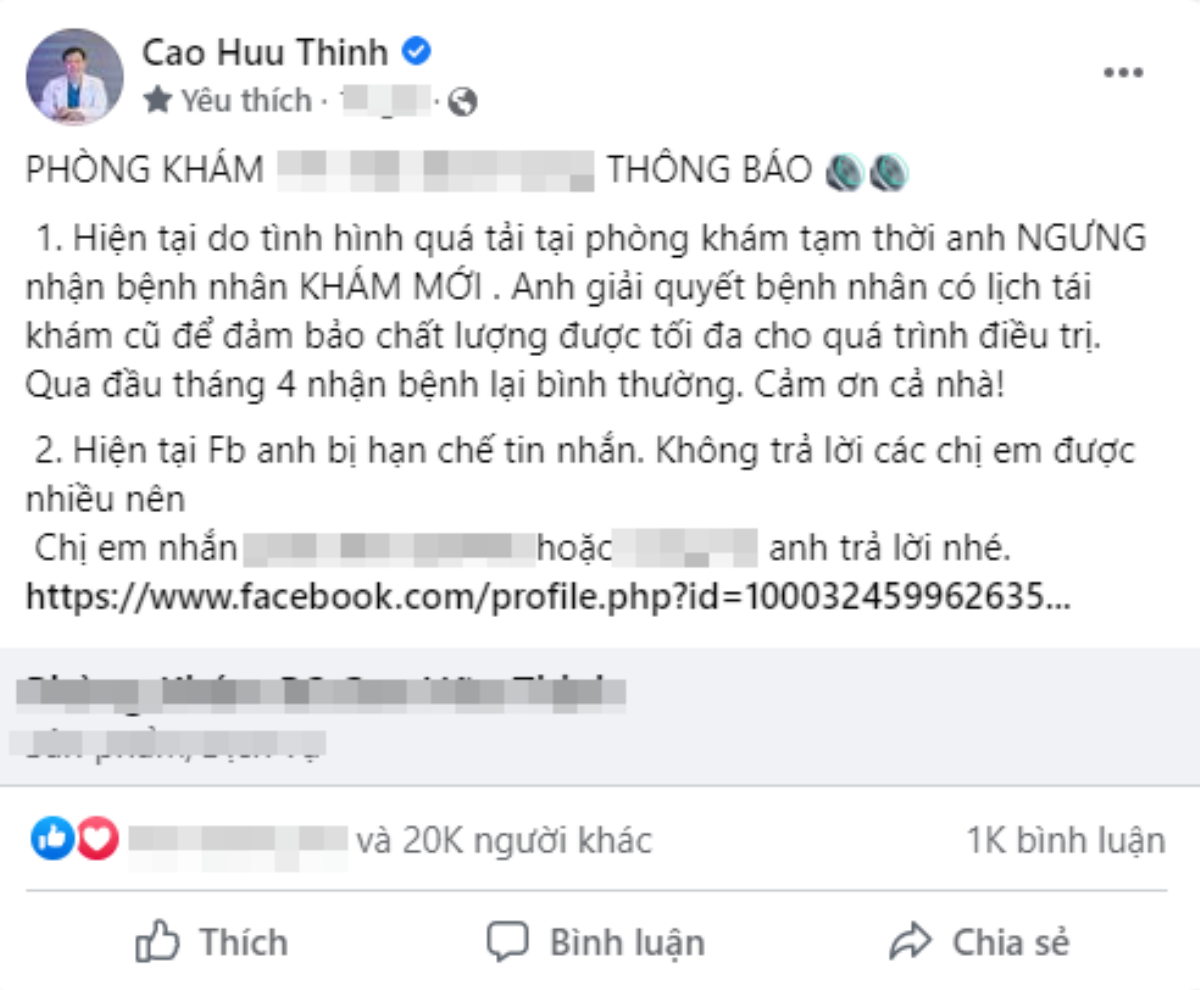 Hậu ồn ào với bà Nhân Vlog, bác sĩ Thịnh bị chơi xấu, tuyên bố sốc về phòng khám Ảnh 4