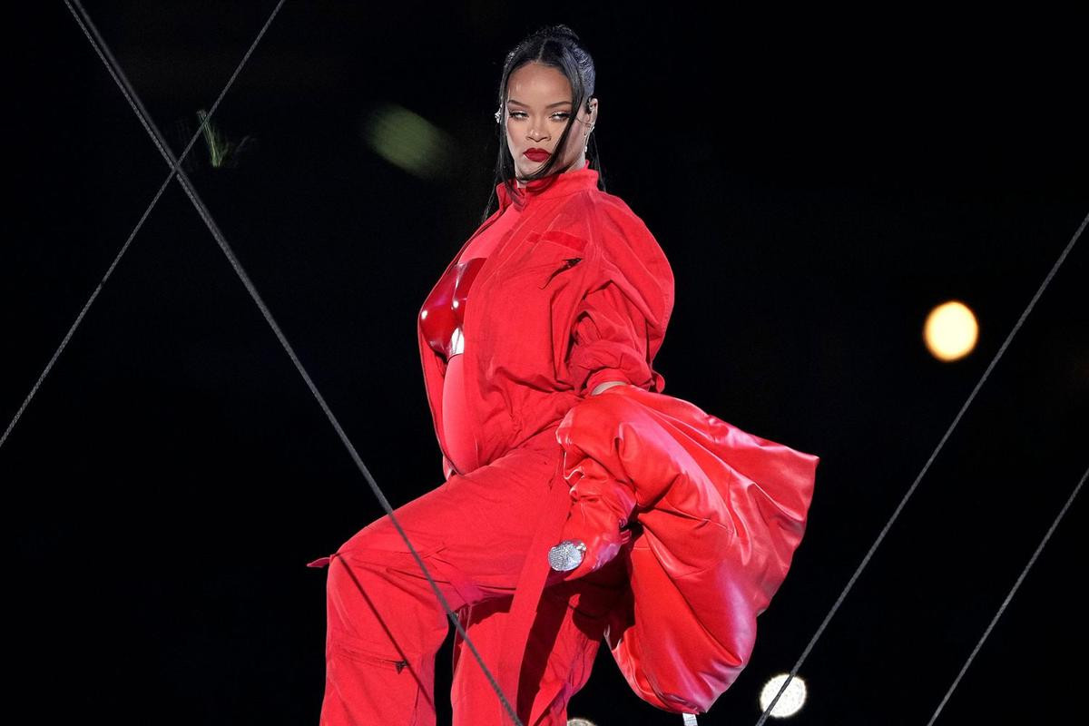 Pregnant Rihanna Debuted a Brand New Fenty Launch at the Super Bowl — And It's The Perfect Red Lip Product