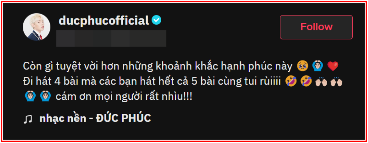 Sau Trúc Nhân, Đức Phúc gây xôn xao khi bị khán giả 'cướp mic' tận... 5 bài? Ảnh 3