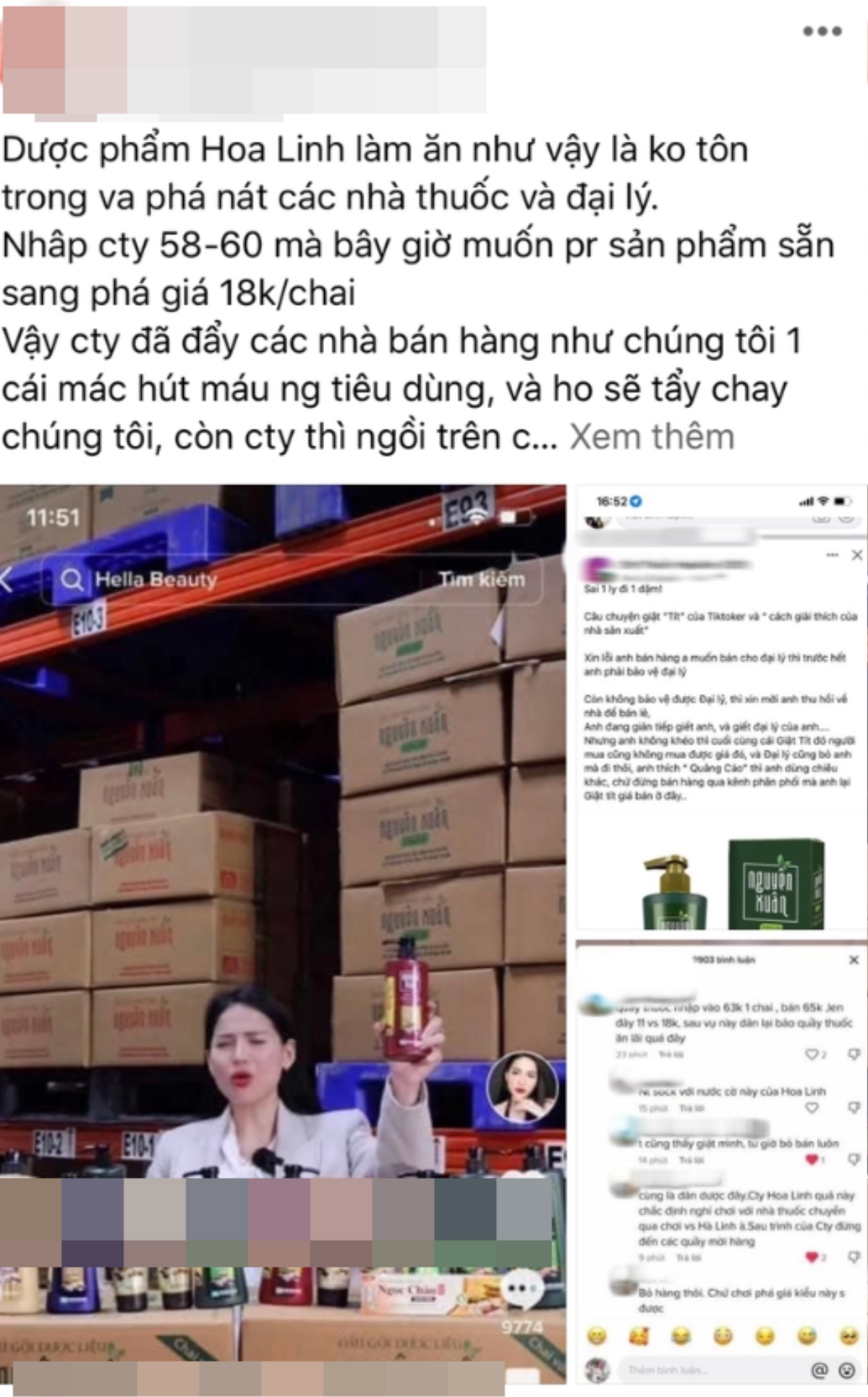 Chương trình bán phá giá 'xanh 18 cành, nâu 11 cành' của Võ Hà Linh khiến loạt các nhà thuốc 'phát tiết' Ảnh 4