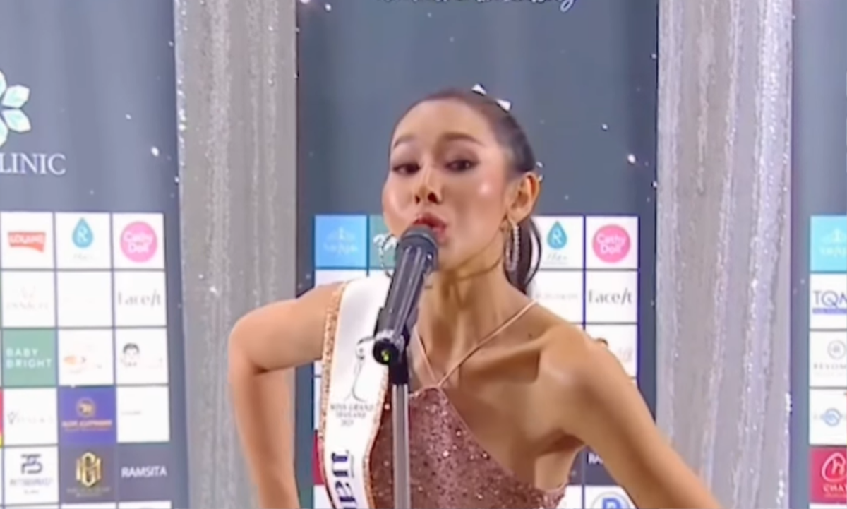 Màn hô tên 'tấu hài' của thí sinh Miss Grand Thailand 2023: Thi Hoa hậu hay thi hát? Ảnh 4