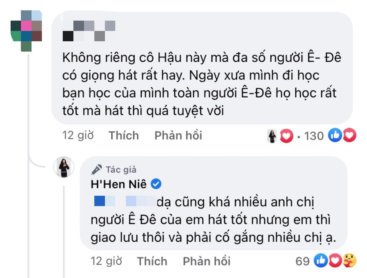 Câu trả lời đầy tinh tế, khéo léo của H'Hen Niê khi nhận được lời khen về giọng hát khiến cư dân mạng vô cùng thích thú