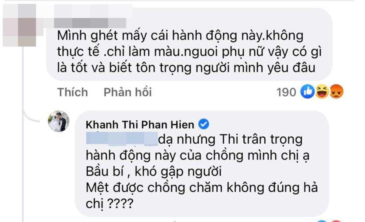 Bị khán giả nhận xét 'làm màu' khi được Phan Hiển mang giày, Khánh Thi lên tiếng phản pháo Ảnh 4