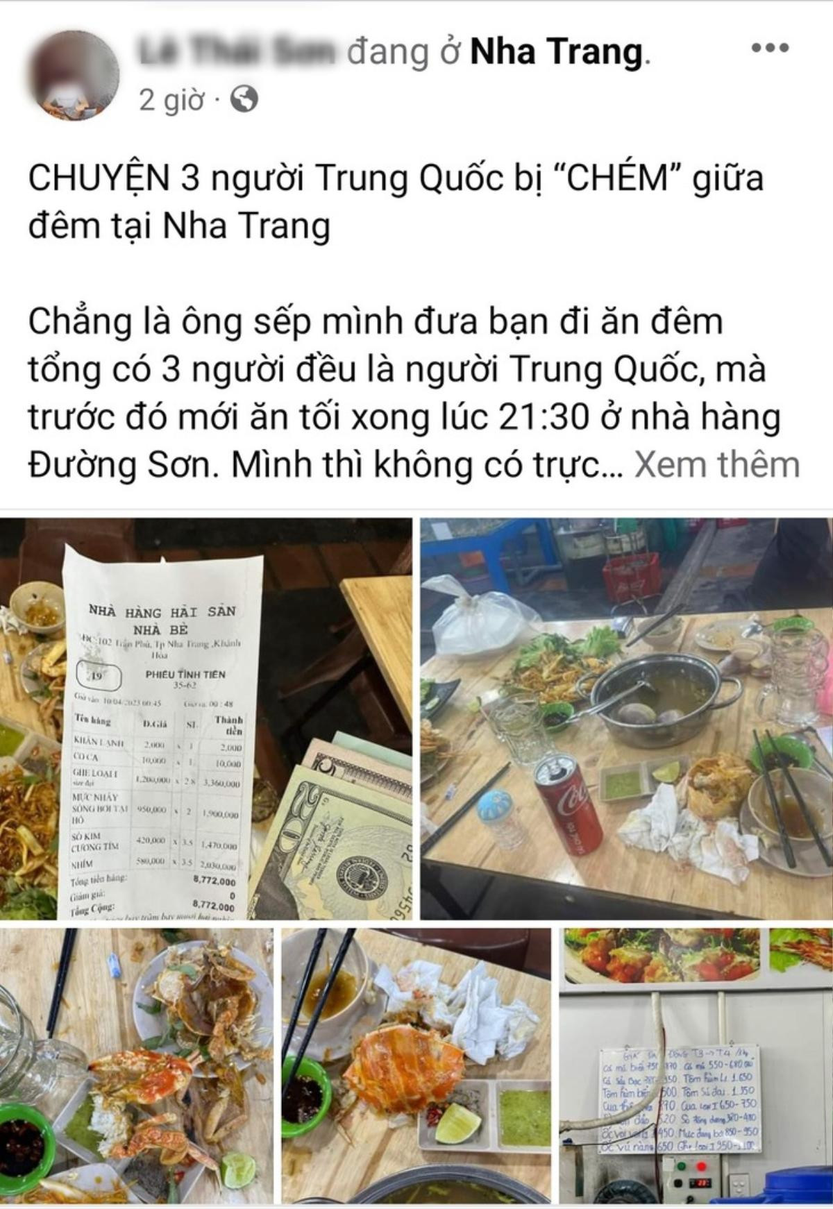 Nhà hàng hải sản ở Nha Trang bị tố 'chặt chém' 3 khách nước ngoài, chính quyền vào cuộc Ảnh 1