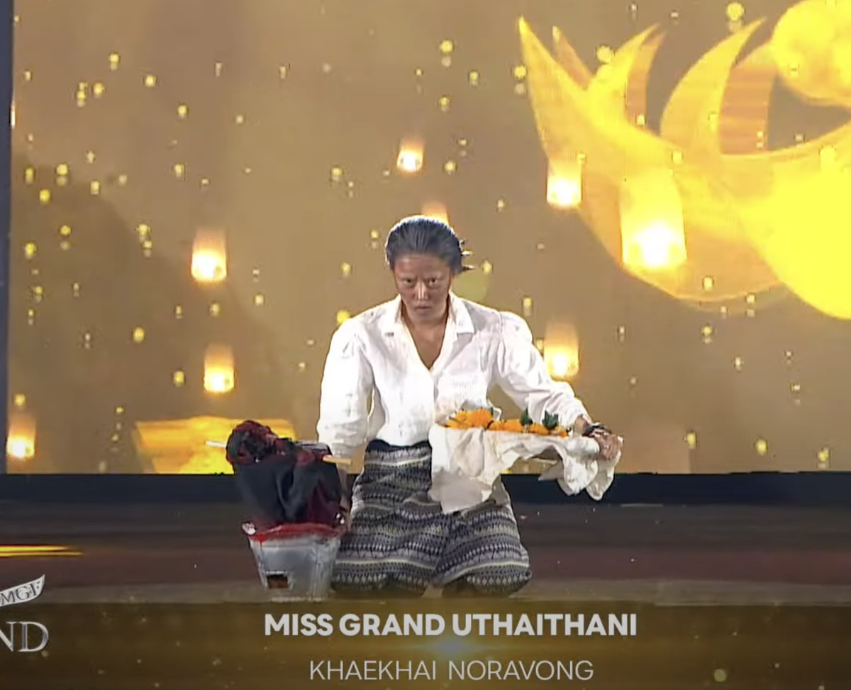 'Sởn tóc gáy' với màn trình diễn 'ma nữ' của thí sinh Miss Grand Thailand 2023 Ảnh 3