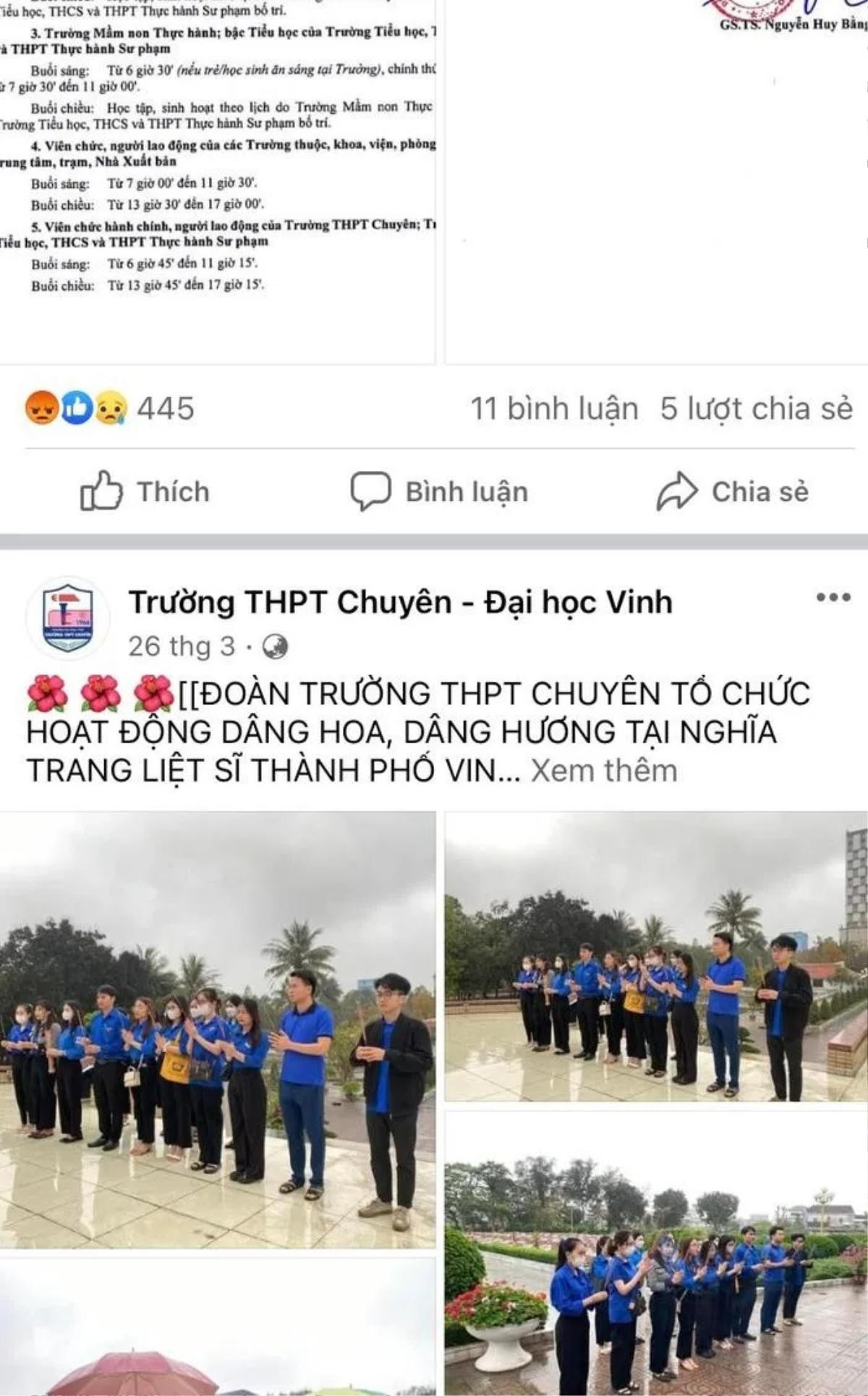 Trường THPT Chuyên Đại học Vinh khóa fanpage sau vụ nữ sinh lớp 10 tự tử nghi do bị bạo lực học đường Ảnh 2