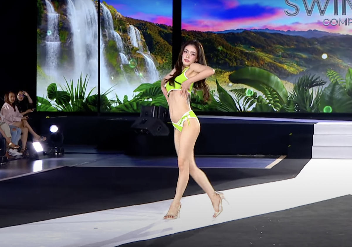 Thí sinh Miss Grand Thailand trình diễn swimsuit cực 'hầm hố', fan quốc tế vào thả 'haha' Ảnh 3