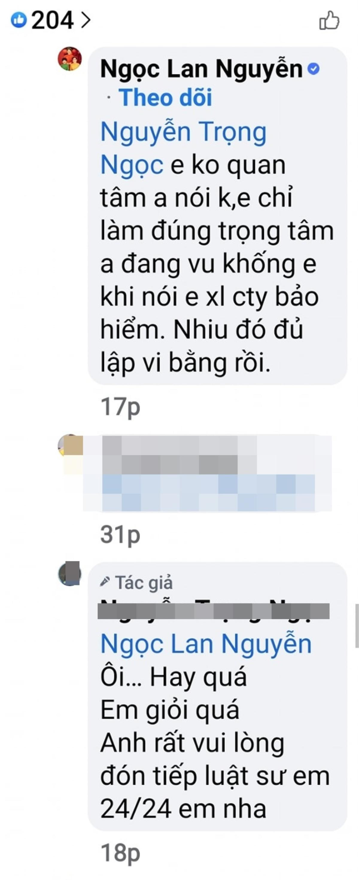 Vừa cười tươi ôm thắm thiết CEO bảo hiểm, Ngọc Lan lại cãi tay đôi trên MXH với Giám đốc cấp cao Manulife Ảnh 3