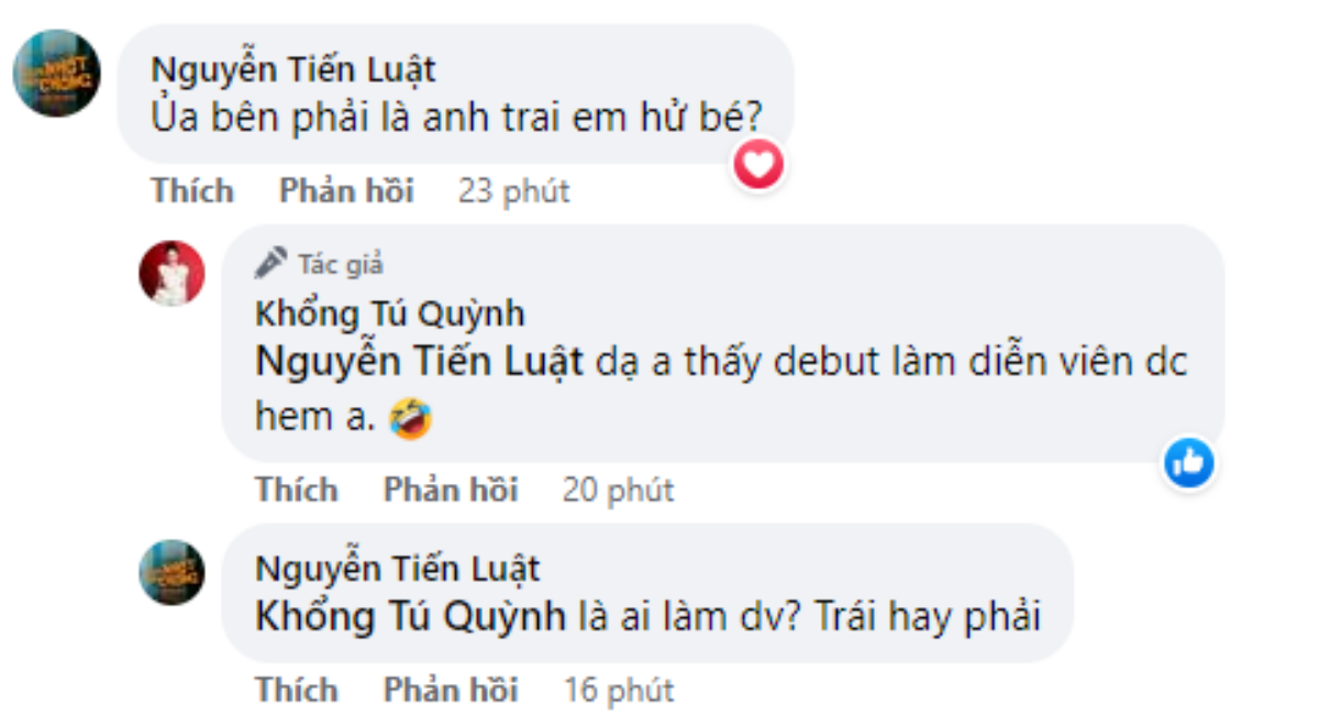 Khổng Tú Quỳnh khá vui vẻ khi tiếp nhận những lời khen ngợi từ đồng nghiệp thân thiết, và mọi bình luận cho rằng cô có nhiều điểm giống Isaac