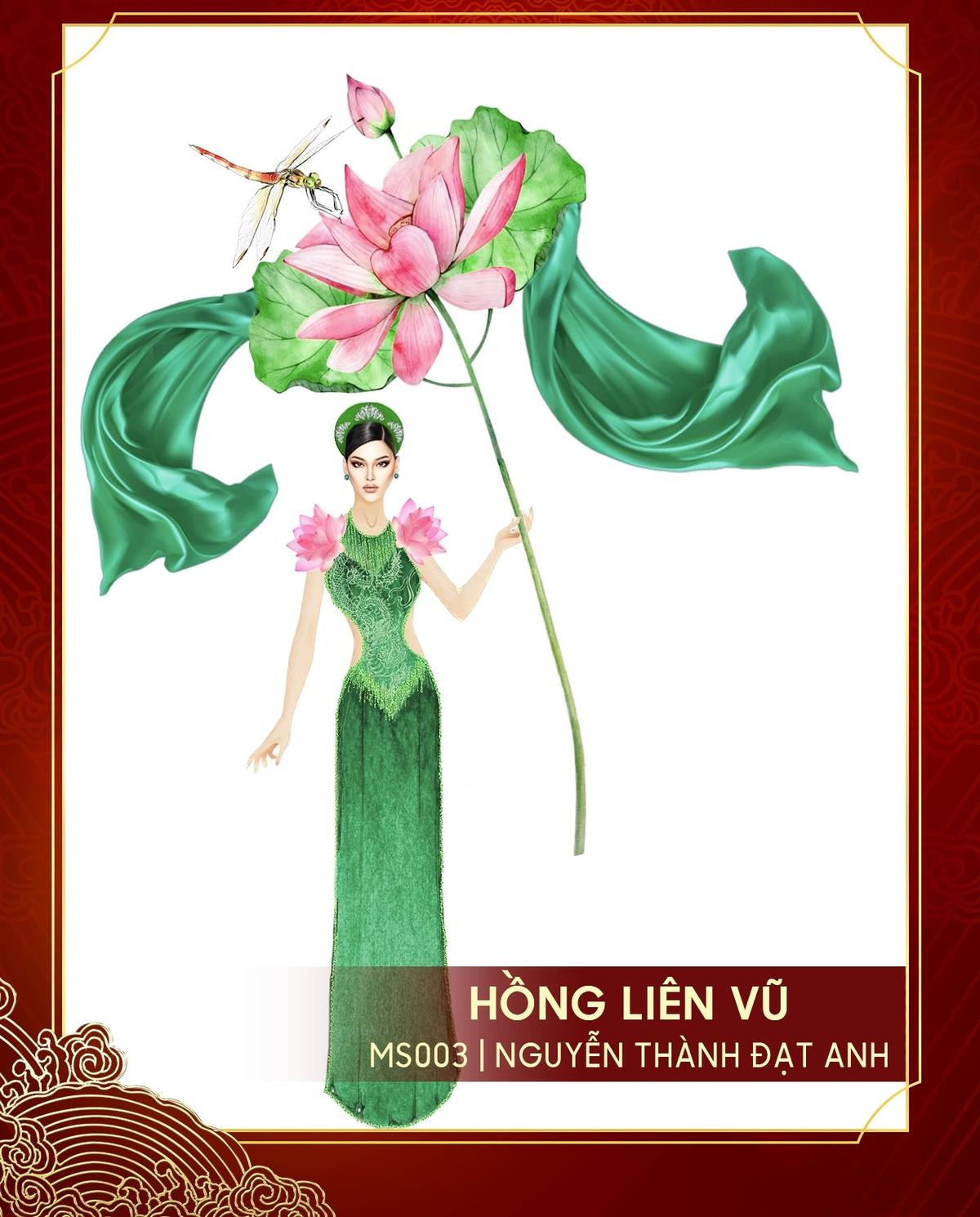 Họa tiết Hoa sen xuất hiện nhan nhãn tại cuộc thi trang phục dân tộc Miss Grand Vietnam Ảnh 7