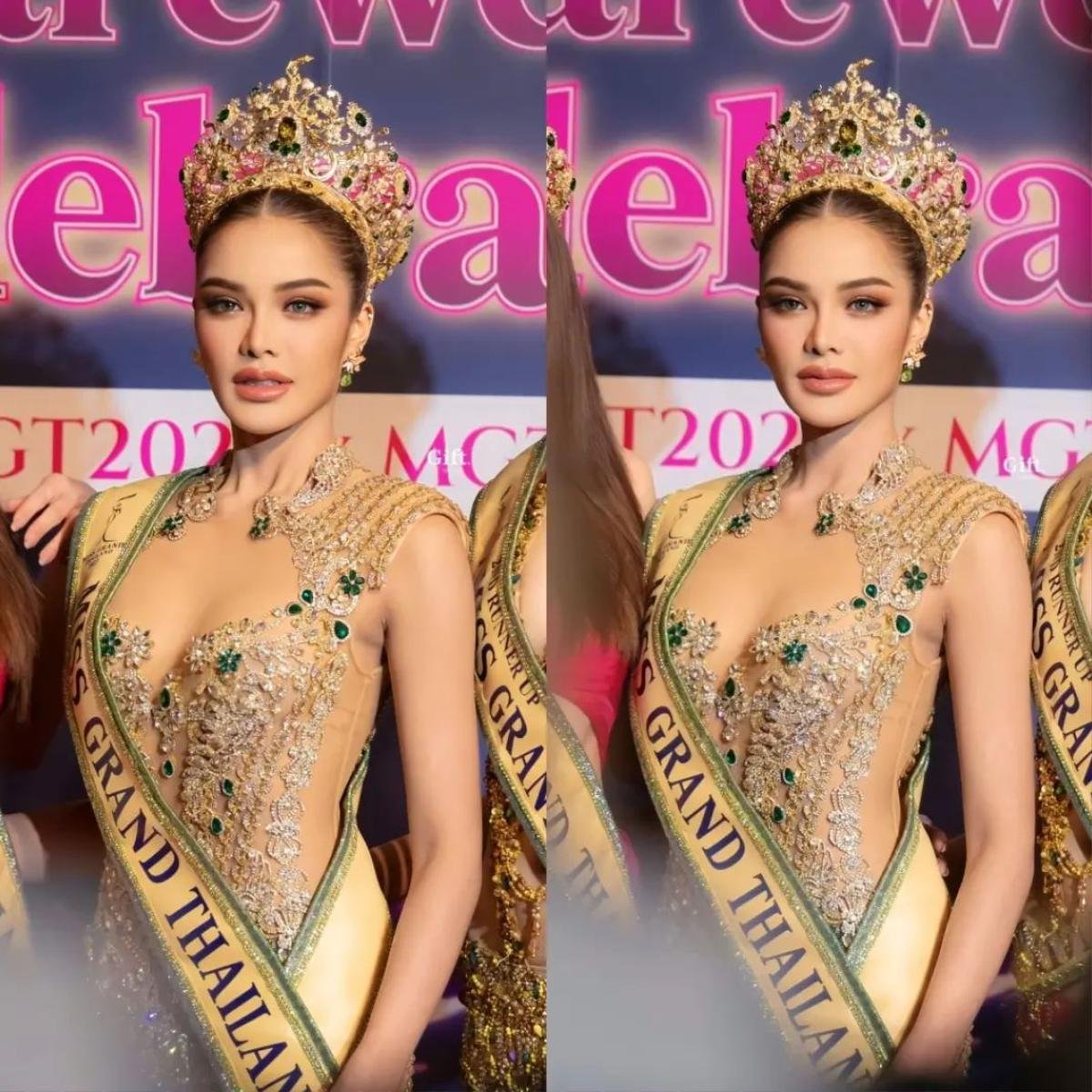 Nhan sắc tuyệt mỹ của Tân Miss Grand Thailand hậu đăng quang: Bảo sao ông Nawat 'mê mệt' Ảnh 1