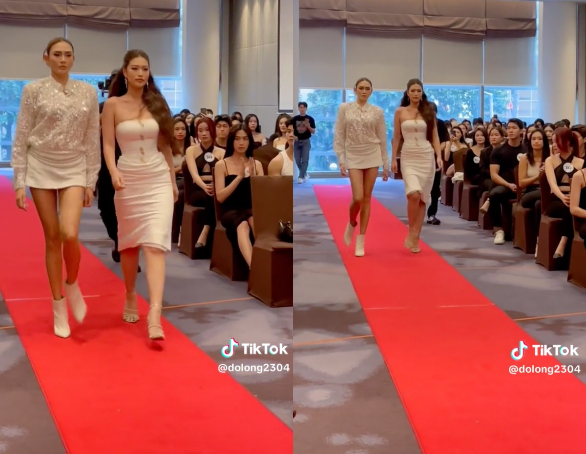 Thiên Ân bị 'chặt đẹp' khi đọ catwalk với Võ Hoàng Yến, netizen nói thẳng điều phũ phàng Ảnh 1