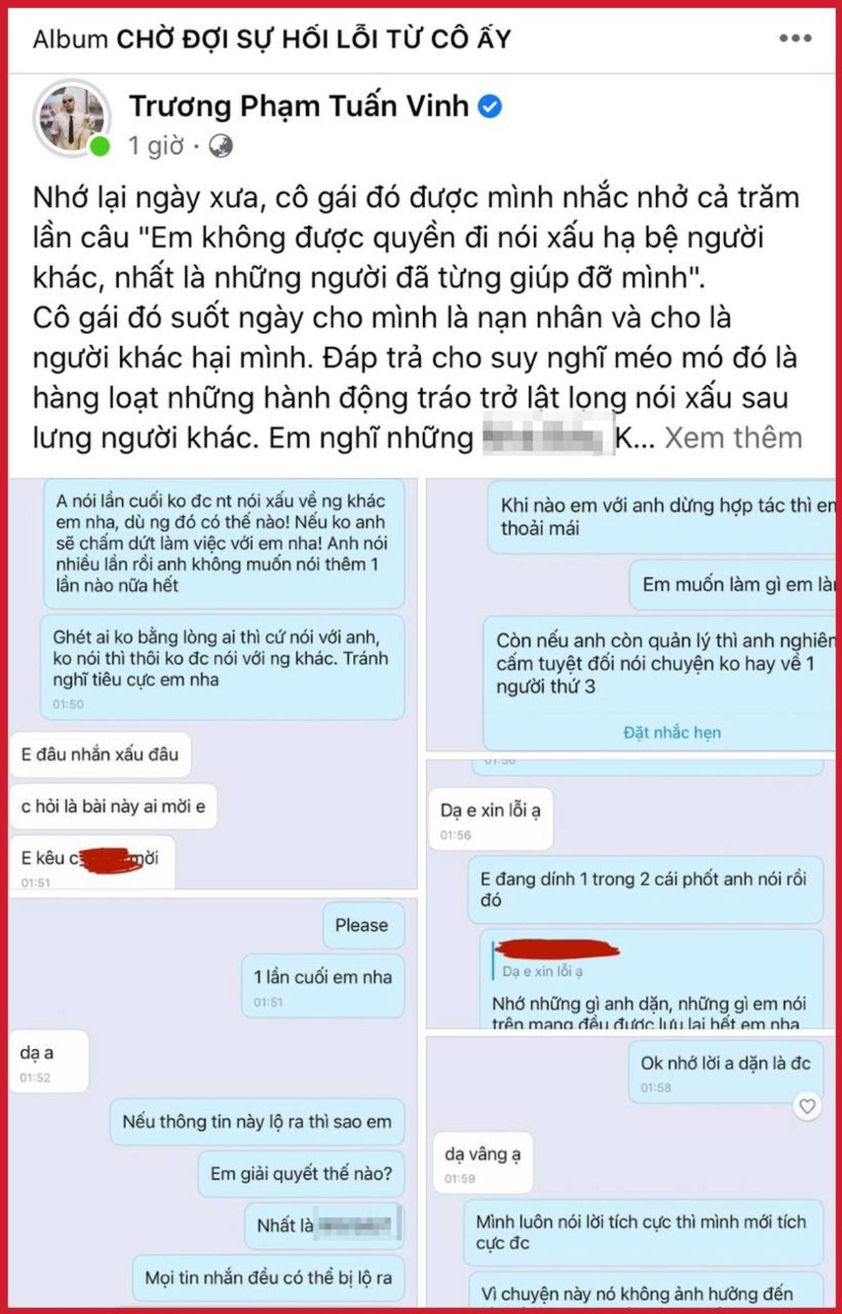 Một nữ TikToker nổi tiếng bị quản lý cũ tố 'ăn cháo đá bát', đóng vai nạn nhân đi nói xấu người khác Ảnh 1