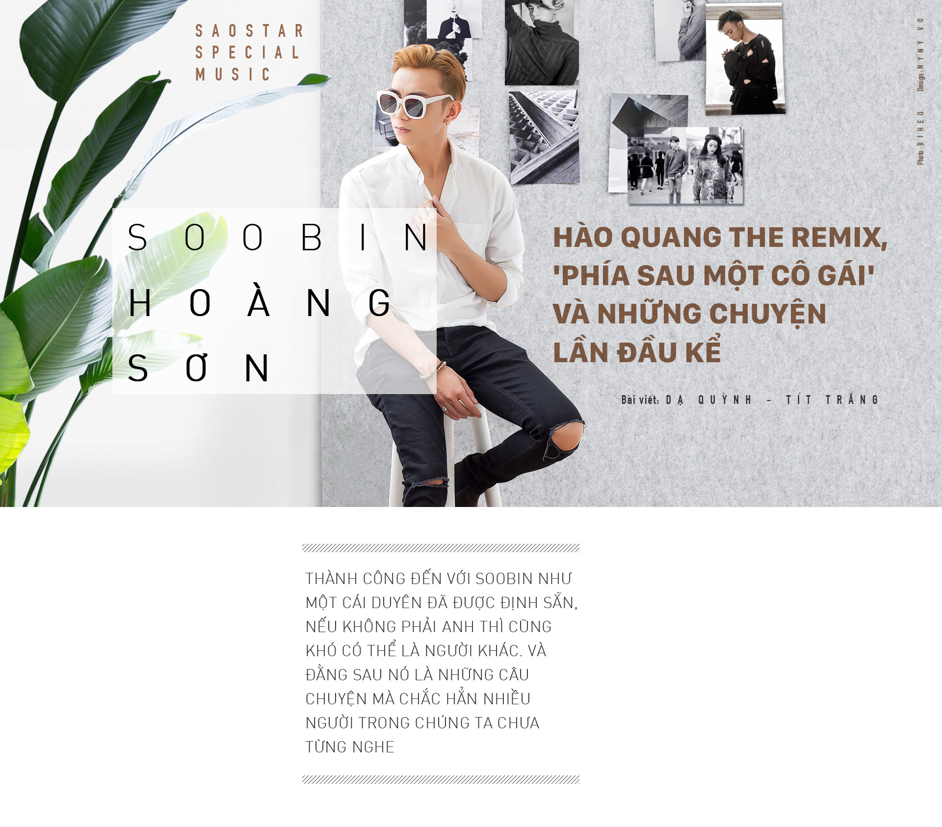 Soobin Hoàng Sơn - Hào quang The Remix, 'Phía sau một cô gái' và những chuyện lần đầu kể
