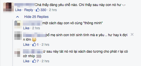 Cư dân mạng tranh cãi nảy lửa vì clip 'Em bé đánh bố' Ảnh 2