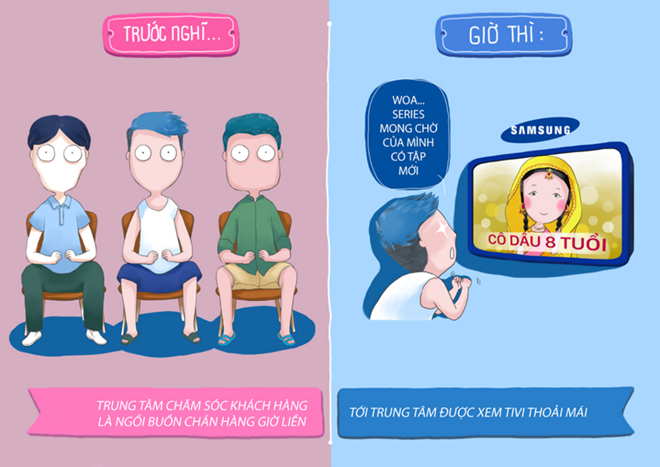 Tranh vui: Sự khác biệt khi đi sửa điện thoại xưa và nay Ảnh 2