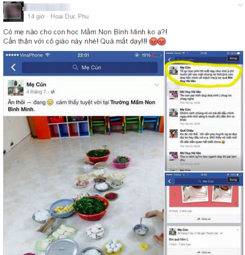Phụ huynh phát hoảng với phát ngôn gây shock của cô giáo mầm non Hà Nội Ảnh 2