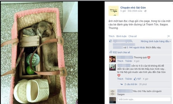 Xúc động hình ảnh chú chó mù quấn quýt bên 'cậu bé đánh giày' câm Ảnh 2