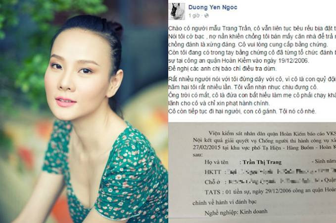 Dương Yến Ngọc đòi kiện và tung bằng chứng tiền sự phạm tội của Trang Trần Ảnh 2