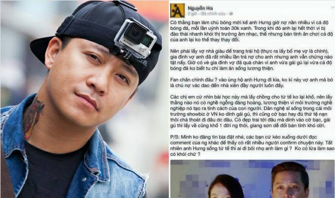 Tuấn Hưng bức xúc khi bị 'tố' nợ nần và sống dựa vào vợ Ảnh 2