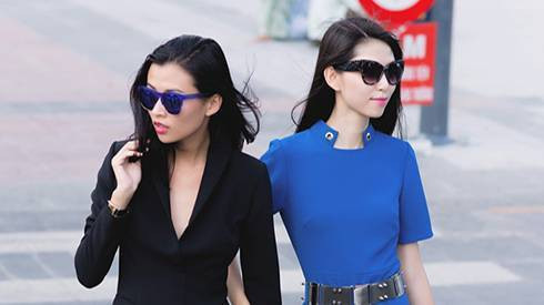Cao Thiên Trang cùng Thùy Dương sành điệu xuống phố Ảnh 2