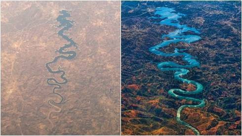 Kỳ lạ con sông hình Rồng bay ở Bồ Đào Nha Ảnh 2