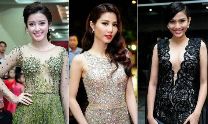 Dàn sao Việt rực rỡ khoe sắc trên thảm đỏ 'Hoa hậu Hoàn vũ 2015' Ảnh 2