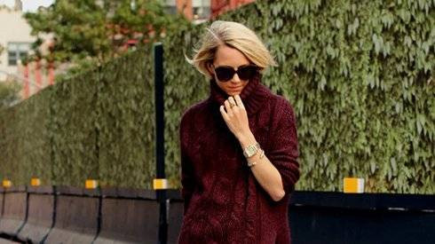 Gam màu burgundy lên ngôi cuối năm 2015 Ảnh 2