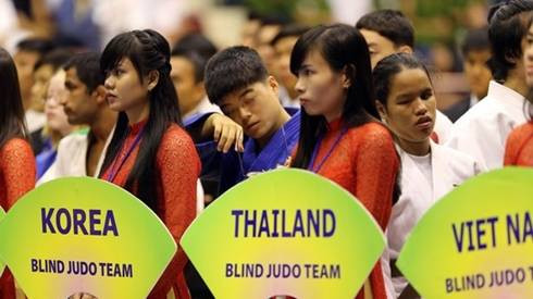 Cảm động với những võ sĩ khiếm thị tại Giải Judo quốc tế Việt Nam 2015 Ảnh 2
