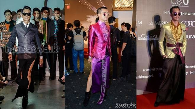 Truy tìm chàng trai mặc váy xẻ tà gây sốc trên thảm đỏ VIFW 2015 Ảnh 2