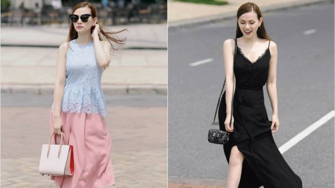 Thu Thủy da trắng, dáng thon dạo phố Sài Gòn Ảnh 2