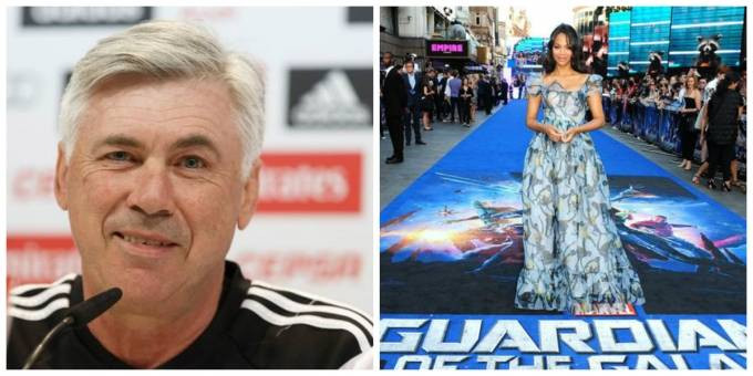 HLV Ancelotti tham gia đóng phim cùng mỹ nhân Zoe Saldana Ảnh 2