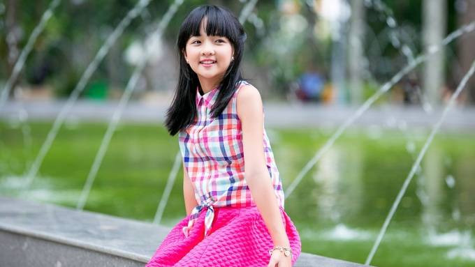 'Bé Mận' Thanh Mỹ khoe nét trong trẻo như thiên thần Ảnh 2