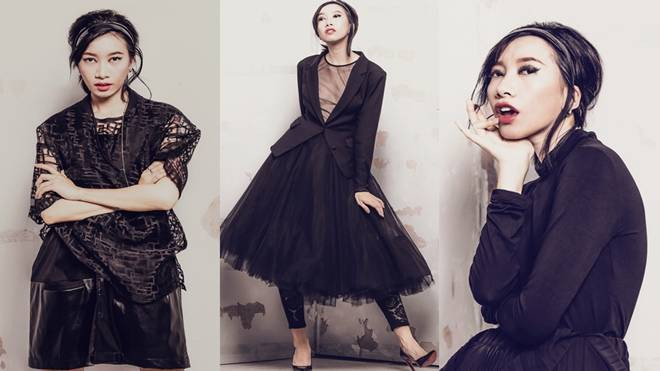 Phan Linh biểu cảm đầy si mê trong sắc đen quyến rũ Ảnh 2