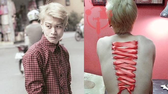 9x Hà thành xỏ khuyên dọc lưng trải lòng về sở thích 'quái dị' Ảnh 2