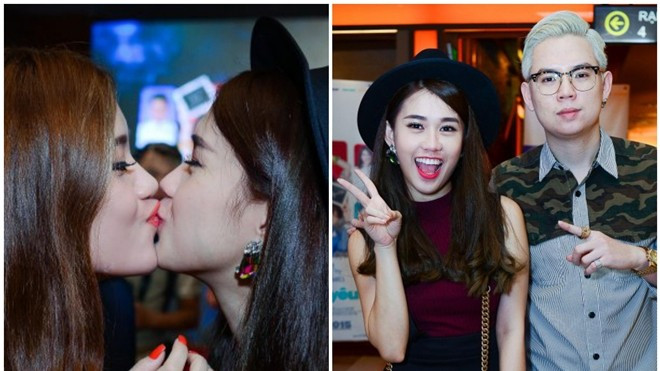 Dự sự kiện cùng Andree, Ngọc Thảo khóa môi hotgirl Ảnh 2