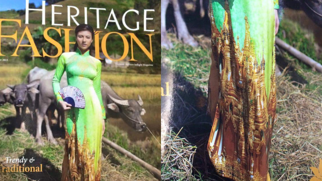 Áo dài Việt Nam mang hình ảnh ngôi chùa Myanmar: Có đáng bị lên án? Ảnh 2