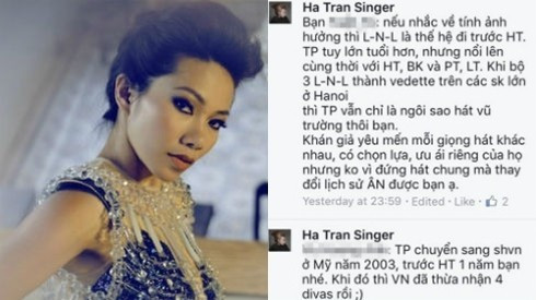 Hà Trần: 'Thu Phương chỉ là ngôi sao hát vũ trường' Ảnh 2