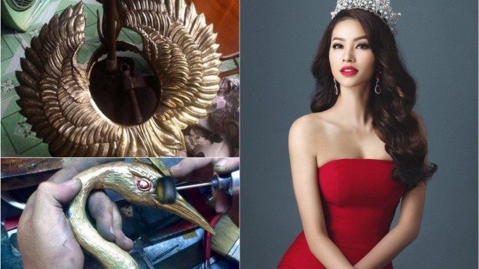 Hé lộ hình ảnh thiết kế công phu trang phục dân tộc của Phạm Hương Ảnh 2