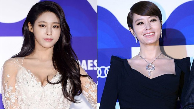 Kiều nữ Hàn đọ độ gợi cảm với đàn chị trên thảm đỏ Ảnh 2