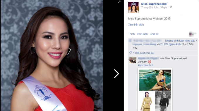 Lệ Quyên dẫn đầu bình chọn qua mạng xã hội trong Miss Supranational Ảnh 2
