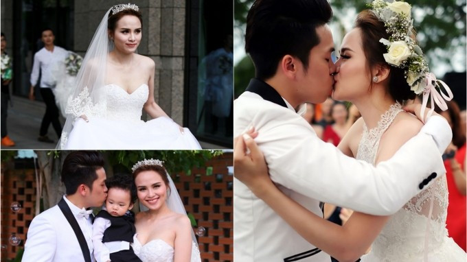 Đám cưới lãng mạn dưới mưa của Hoa hậu Diễm Hương Ảnh 2