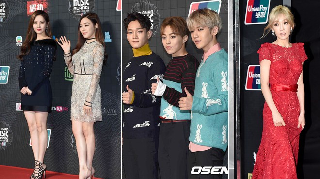 EXO, SNSD tiếp tục là 'điểm chói sáng nhất' thảm đỏ MAMA 2015 Ảnh 2