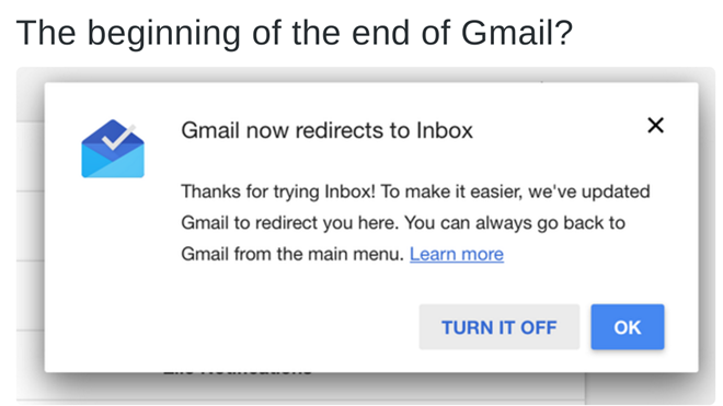 Google chuẩn bị khai tử Gmail Ảnh 2