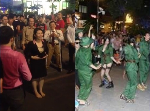 Phố đi bộ - sân khấu của những trò lố! Ảnh 2