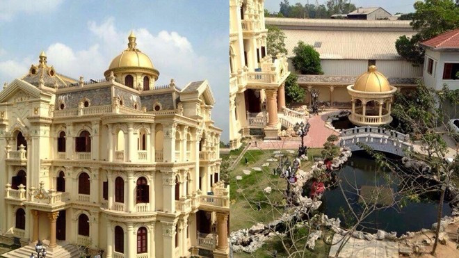 Cận cảnh lâu đài dát vàng 80 tỷ của đại gia Thái Nguyên Ảnh 2