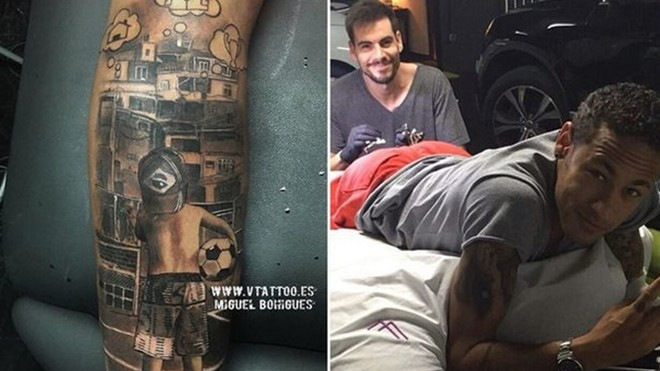 Hình xăm của Neymar mang ẩn ý vươn đến đỉnh cao Ảnh 2