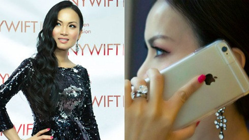 Hà Phương đeo nhẫn triệu USD dự tiệc Hollywood Ảnh 2