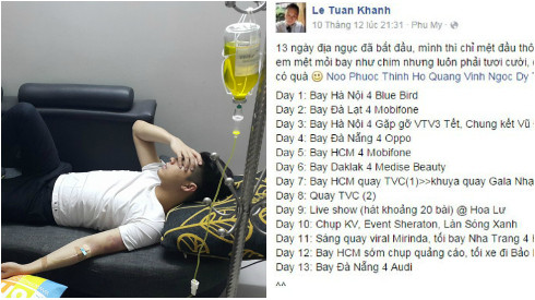 Noo Phước Thịnh kiệt sức, ngất xỉu vì lịch chạy show dày đặc Ảnh 2
